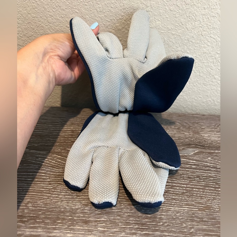 NFL Blue and Gray Dallas Cowboys Star Logo Utility Gloves NWT - Picture 2 of 2